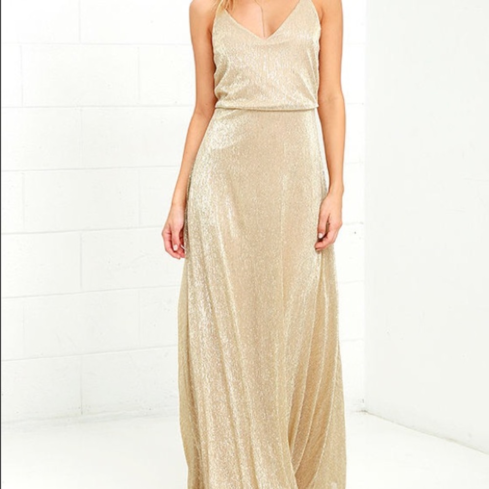 Lulus Gold Dress